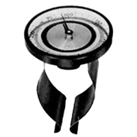 Tel-Tru Surface Thermometer, Clip-On